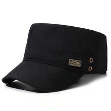 Nueva gorra plana de primavera para hombres, sombrero de protección solar de estilo coreano transpirable, gorra de pico versátil para uso al aire libre, viajes, playa, vacaciones - A - Ver 18