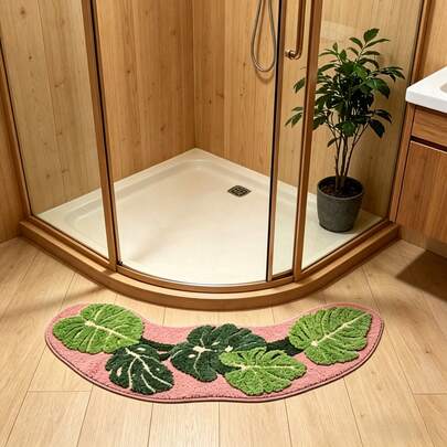 1 tấm chiếu tre cong thoáng mát, phối màu hồng xanh nhẹ nhàng kết hợp với thiết kế cong, hoàn toàn phù hợp với phòng tắm có không gian cong, giúp làm tươi mới tâm trạng mỗi ngày. Thích hợp làm thảm phòng tắm, thảm trải sàn, thảm cửa, thảm nhỏ, thảm trang trí nhà cửa, thảm trải sàn ngoài trời, thảm phòng ngủ, thảm có thể giặt được.