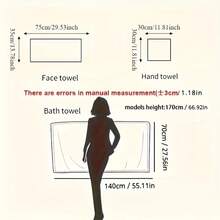 Set Handuk & Handuk Mandi 8 Buah - Koleksi Rumah & Kamar Mandi Bergaris Lembut: Termasuk Handuk Wajah dan Handuk Mandi. Cepat Kering, Sangat Menyerap, dan Ekstra Tebal - Pilihan Ideal untuk Kamar Mandi, Perjalanan, dan Sewa Liburan. - MultiWarna - View 3