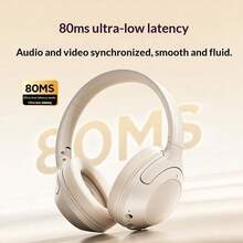 Philips TAH2020 Wireless Over-Ear Headphones, Bluetooth 5.4 Noise Canceling Headset with Mic, 50H Playtime, Foldable Hi-Fi Stereo Headphones for Gaming, PC, Travel - 查看 1