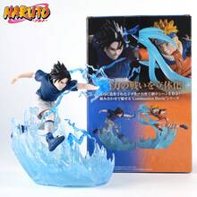 Viz Media 宇智波佐助戰鬥可動人偶 疾風傳 3D PVC 收藏雕像，帶千鳥特效，可擺放在桌面上展示 - HBP-89924 - 查看 2