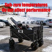 Large-Capacity Portable Camping Cart Featuring 360° All-Terrain Tires; A Versatile Cart That Doubles As A Foldable Heavy-Duty Garden Cart, Shopping Cart, And Beach Cart, Ideal For Camping, Gardening, Shopping, And Outdoor Activities. - 450 LBS - Xem 7