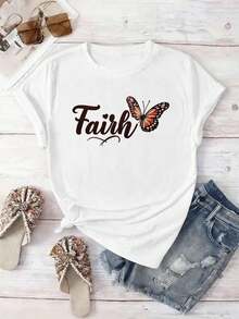 Dam-T-shirts - Vitt - Visa 2