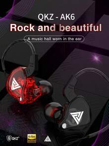 QKZ AK6 In Ear Earphone 6 Dynamic Driver Unit Headphone With Mic Stereo Sports HIFI Subwoofer Headset Monitor Earbuds - View 3