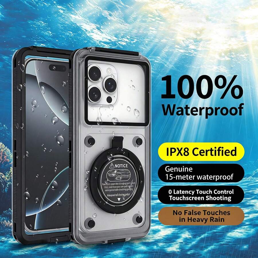 Universal 6.9-Inch Diving Phone Case - Touchscreen With Stand, Shockproof And Drop-Proof - Suitable For All Smartphones - Perfect Gift For Water Sports Enthusiasts - Multicolor - View 1