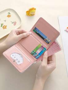 Ví mini in hình, ví đựng thẻ dung lượng lớn dễ thương, ví gập ba hình hoạt hình, ví đựng tiền xu nhiều ngăn nhỏ gọn chống trộm. - Nhiều màu - Xem 2