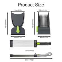 Meat Slicer Cleaver Kitchen Knife Set Manual Fresh Meats Cutter Food Slicer For Beef Pork Mutton For Home Cooking BBQ Hot Pot - Grey - View 2