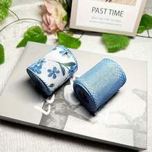 1/2 Roll Blue Floral Butterfly Decorative Ribbon Set, Polyester Fiber Craft Ribbon Suitable For Wedding, Bouquet Wrapping, Gift Packaging, Holiday Decoration, Clothing Sewing Decoration, Making Bows And More - Multicolor - View 7