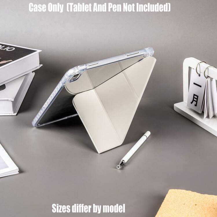 Ốp lưng bảo vệ dạng gập chữ Y hình thỏ dễ thương, chất liệu acrylic trong suốt cao cấp. Đặc điểm: Thiết kế chân đế gập ba hình chữ Y, chức năng tự động bật/tắt màn hình thông minh, bảo vệ toàn diện, chất liệu khung thân thiện với da, khung chống rơi vỡ bằng túi khí, chân đế đa góc, mặt lưng acrylic trong suốt, khe cắm bút tích hợp, các đường cắt chính xác, nhẹ và dễ mang theo. - Nhiều màu - Xem 7
