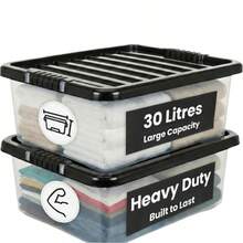 2/4 Pack 30L Underbed Storage Containers, Maximize Your Space, Heavy-Duty Underbed Storage Boxes - 4 - Pack - View 9