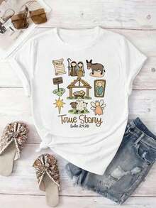 Women T-Shirts - White - View 2