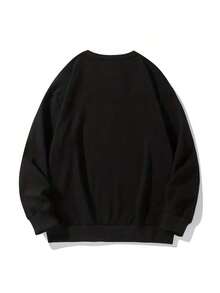1 Piece Short-Sleeved T-Shirt With Round Neck And "Save The Drama For Your Mama" Print, 180g, 100% Cotton - Black 1 - 查看 3