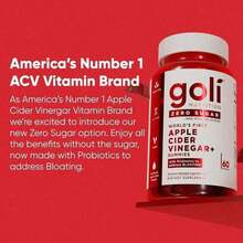 Goli Zero Sugar Trio – 3-In-1 Pre, Post & Probiotic Gummies With Apple Cider Vinegar, Vitamin B12, Ashwagandha, L-Theanine & Vitamin D – Zero Sugar Formula - Bộ 3 món - Xem 6
