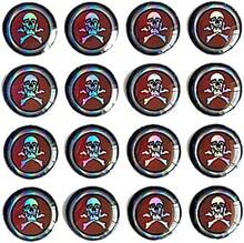 Brule 3-D Holographic Epoxy Fish Eyes (5mm-20mm) 60 Pack, Handpoured, Fishing Fly Tying Lures DIY Crafts - ColorJ - View 3