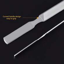 2pcs Professional Grade Stainless Steel Double-Sided Nail File - No Formaldehyde, No Odor, Suitable For Salons And Home Use - Powerful Nail/Toe Nail/Callus Remover, Gentle On Skin, No Irritating Chemicals, Suitable For Toenails - View 7