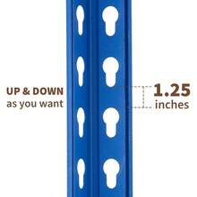 5 - Tier Heavy Duty Garage Storage Shelves, 48 Inch Lx 18 Inchx 72 Inch H Metal Adjustable Shelving Unit, 2500 Lbs Capacity Metal Shelving Racks Kitchen Pantry Basement Bathroom Laundry - 48" L X 18" W X 72" H - View 8