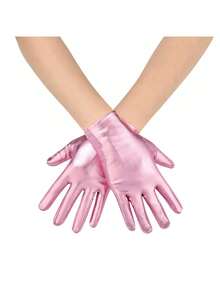 1 Pair 80s Y2K Style Rhinestone Fishnet Fingerless Gloves, Women Mesh Sleeve Decor Accessory For Wedding, Tea Party - Fishing Net Gloves - View 15