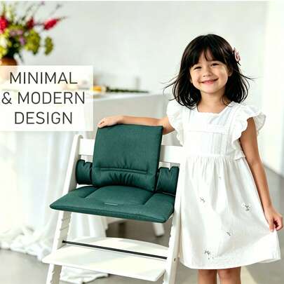 1 Bộ Đệm Cho Bé Unisex Dày Dày, Che Phủ Toàn Diện, Vừa Vóc, Bền Chắc, Làm Từ Vải Vải Lanh Tự Nhiên, Bảo Vệ Cột Sống & Hông, Giúp Tư Thế Ngồi Đúng, Chống Lật & Va Chạm, Thoáng Khí, Thấm Hút Mồ Hôi, Thoải Mái Khi Ngồi Lâu, Có Thể Giặt Máy Cho Mọi Mùa, Kiểu Dáng Nhẹ Nhạy Cảm, Màu Gỗ Đơn Giản, Thích Hợp Cho Ghế Phát Triển Của Trẻ Từ 0-6 Tuổi, Dùng Cho Ăn Uống, Thư Giãn Tại Nhà, Giáo Dục Sớm, Đa Năng Hàng Ngày (Có Các Màu: Màu Lạc Đà, Đen, Xám Đá, Caramel, Xanh Lá Công)