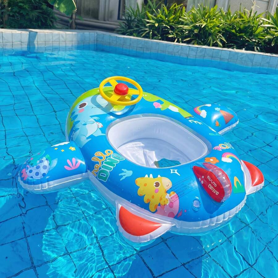 Cute Kids Inflatable Pool Float Ball PVC Summer Swimming Float Ball Inflatable Mattress Lake Boat Swimming Float Ball With 2 Handles Surf Raft Bodyboard Floating Mattress Seat Swim Ring Suitable For Girls And Boys - Multicolor - View 1