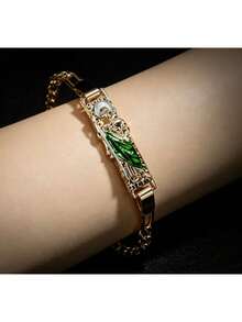 Men's Gold Bracelet With Detailed Design, Elegant And Durable Style - A - View 6
