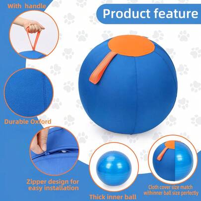 Inflatable Herding Ball Toy For Herding Dogs - Thick PVC Interior, No Chewing Design, Walking & Playing Companion, Pet Gift
