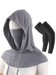 1/2 chiếc khẩu trang/mũ che mặt chống nắng unisex, khẩu trang mùa hè thoáng khí bằng lụa băng, khăn quàng cổ thích hợp cho lái xe, đạp xe, hoạt động ngoài trời, phù hợp cho đi chơi hàng ngày, du lịch, chống nắng, đi biển, lễ hội. - D - Xem 17