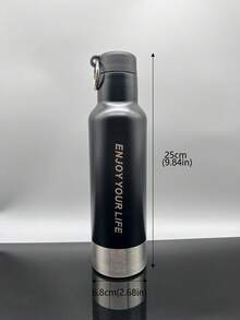 1个不锈钢双层运动水壶/水杯/徒步水壶/车载水壶/露营水壶/骑行水壶，500毫升 - 彩色 - 查看 5
