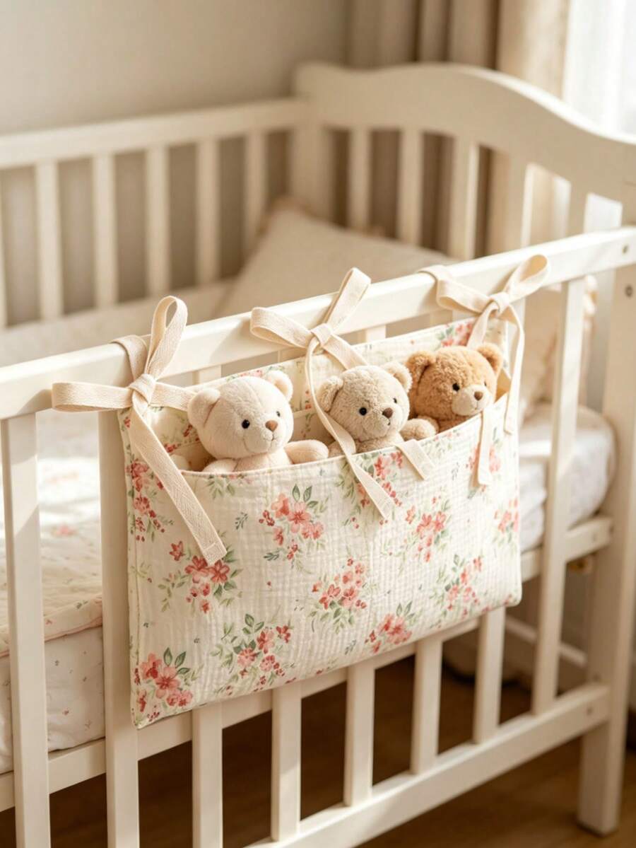 Túi đựng đồ 2 ngăn cho nôi/xe đẩy em bé - Túi treo đựng tã và khăn ướt, phù hợp với xe đẩy em bé. - Nhiều màu - Xem 1