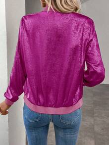 Áo khoác dài tay mỏng nhẹ màu xám ánh kim Keke Bloomly, Áo cardigan nữ, Áo cardigan mỏng nhẹ nữ, Trang phục đồng quê nữ, Quần áo vintage nữ cho lễ hội mùa xuân - Màu Hồng Tươi - Xem 8