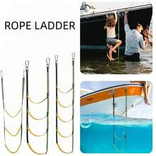 Inflatable Boat Boarding Ladder, Foldable Hanging Ladder, Yacht Side Soft Ladder - Multicolor - View 3