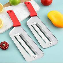 1 cái bào bắp cải bằng thép không gỉ, dụng cụ cắt bắp cải cầm tay để làm salad bắp cải và dưa cải bắp, tay cầm màu đen và đỏ tiện dụng, dụng cụ chuẩn bị thức ăn trong nhà bếp. - Nhiều màu - Xem 2