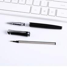 Bút bi kim loại cao cấp dành cho doanh nhân, bút ký logo tùy chỉnh với viền vàng/bạc, thích hợp làm quà tặng cho văn phòng. - 1 cái - Xem 5