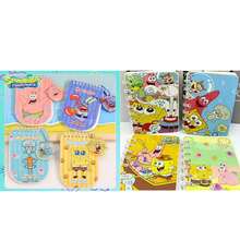SpongeBob SquarePants 1本方形海綿寶寶卡通螺旋筆記本,可愛派大星章魚先生珊迪便攜口袋日誌記事本,卡哇伊比基尼海堤迷你線圈筆記本,學生日常書寫備忘錄,開學文具,青少年卡通迷生日禮物 - 彩色 - 查看 8