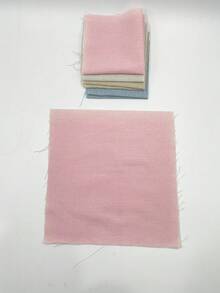 4pcs 25cm X 25cm Linen-Like Fabric, Soft Muted Tones In Pink, Beige, Blue & White, Suitable For Embroidery, Traditional Clothing, Holiday Decor, Gift Wrapping And Various Craft Projects - Imitation Linen - View 10
