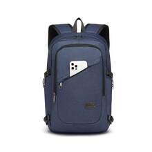 Laptop Backpack 15.6 Inch Large Travel Rucksack USB Charging Port Anti Theft Lock Water Resistant Computer Backpack For Men Women School Office - Royal Blue - View 10