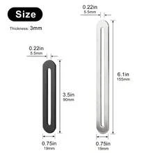 Giá đỡ góc thẳng bằng thép không gỉ, dày dặn, góc 180 độ, dùng để cố định đồ nội thất. - 90mm màu đen (2 cái) - Xem 4