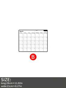 2pcs Magnetic Refrigerator Planner Set, Monthly Calendar + Weekly Meal Planner, Erasable Kitchen Food Tracker, Grocery List Memo Pad, Home Schedule Management Essential - Multicolor - View 11