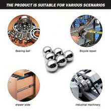 10pcs+20mm Carbon Steel Balls High Strength, Wear-Resistant For Industrial, Automotive And DIY Use - 10pcs - View 2