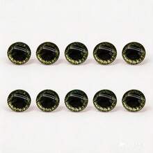 10pcs 16mm-24mm 3D Shiny Plastic Safety Eyes, Suitable For Knitted Dolls, Stuffed Animals, Halloween Decorations And Other DIY Crafts, With Washers - E - View 32