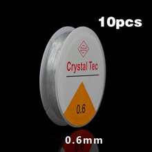 10pcs Elastic Beading Cord, Glass Beading String, DIY Handmade Jewelry String, Transparent Crystal Elastic Rope, Beading Cord For Making Bracelets, Necklaces, Pendants And Jewelry - Multicolor - View 18