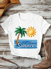 Women T-Shirts - White - View 2
