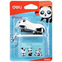 Perfect For Back-To-School Essentials: This Adorable Panda-Shaped Stapler Combines Fun And Function, Making It An Essential School Supply For Students. Its Compact Design Is Ideal For Organizing Notes And Projects, Ensuring You're Prepared For The New Semester. - Single Piece - View 7
