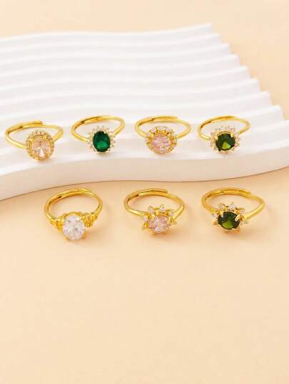 1pc Fashionable & Elegant Open Ring For Women, Suitable For Daily Wear, Gift