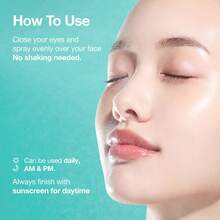 [Annuaa] PDRN Collagen Glow Facial Serum Spray L Facial Mist, PDRN Hyaluronic Acid Capsule Mist, Hydrating, Glass Skin, Glow Makeup, Collagen, Korean Skincare, Cakey Makeup - Collagen - Xem 7