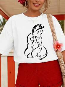 Women T-Shirts - White - View 1