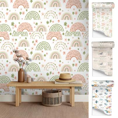 OUTANA Cute Room Decor Vinyl Wall Decals, Self-Adhesive Peel And Stick Wall Stickers For Bedroom, Rental, Furniture Renovation