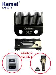 KM-2373 Electric Hair Clipper Replacement Blade Set, Professional Electric Hair Clipper Blade Accessories, Kemei Hair Clipper Original Factory Replacement Blades (1 Set) - Black - View 2