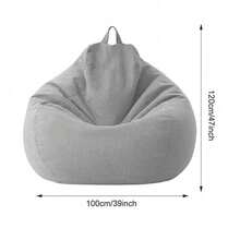 Extra Large Bean Bag Cover, Adult Lazy Couch Slipcover For Living Room - 1 - View 5