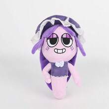 Dandy's World Tisha & Yatta Plushies - 1 Pack Soft Stuffed Dolls, Cute Game Character Toys For Fans - 淡紫色 - 查看 1