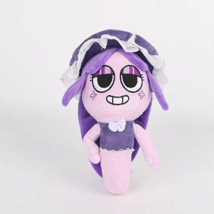 Dandy's World Tisha & Yatta Plushies - 1 Pack Soft Stuffed Dolls, Cute Game Character Toys For Fans - 淡紫色 - 查看 1